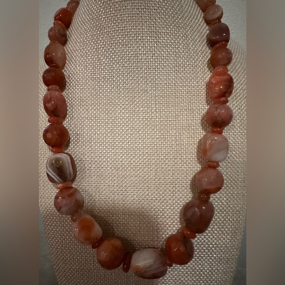 20" Picante Agate Bead Necklace by Jay King - Picture 3 of 10
